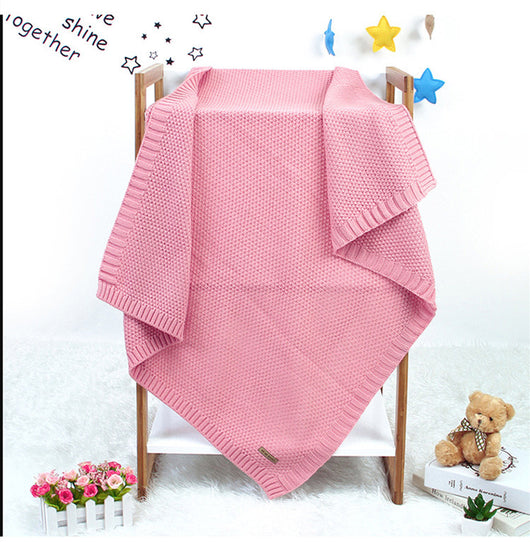 Manta Tejida de Color Sólido para Niños y Niñas - Image 17