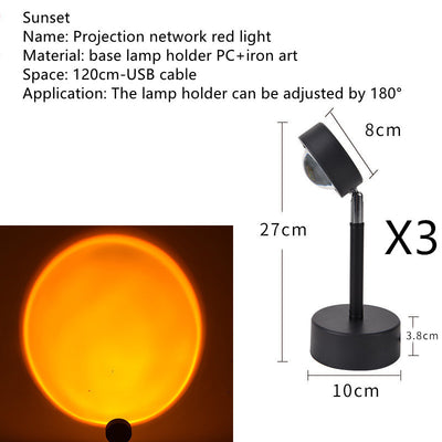 Lámpara Proyector de Atardecer: Luz Ambiental que Nunca Se Apaga - Image 23