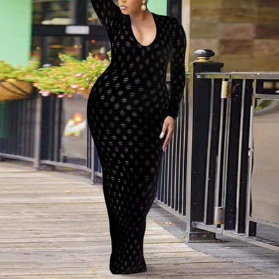 Vestido Largo para Mujer Primavera con Encaje - Image 9