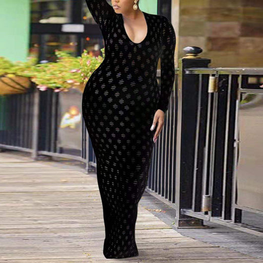 Vestido Largo para Mujer Primavera con Encaje - Image 9