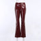 Pantalones de Cuero Ajustados para Mujer - Diseño Estilizador