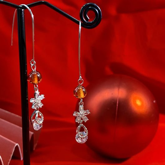 Aretes de Plata con Granado y Flor de Cerezo - Image 5