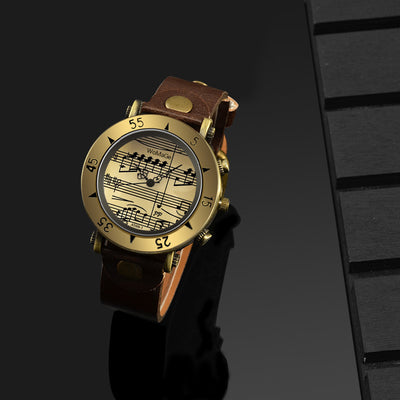 Reloj de Moda con Símbolo Musical - Diseño Novedoso para Hombre - Image 20