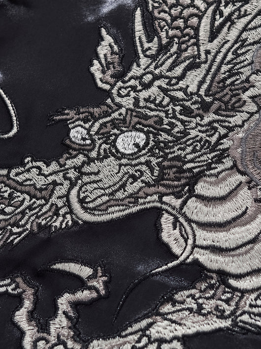 Chaqueta Beisbolera Dragón Bordado - Casual y Resistente - Image 5