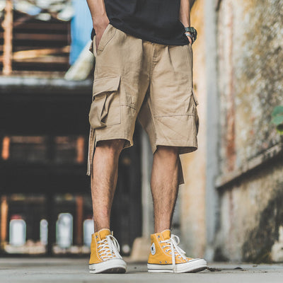 Pantalón Cargo Holgado de Cinco Bolsillos para Hombre - Comodidad Estival - Image 12