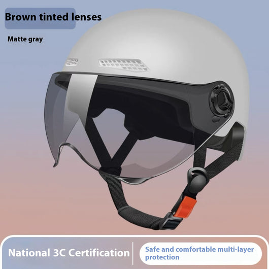 Casco Motocicleta Eléctrico con Protección Solar y Certificación 3C - Image 9