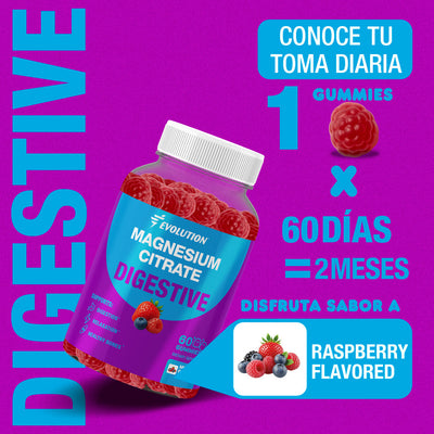 Gomitas de citrato de magnesio soporte digestivo