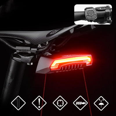 Luz Trasera LED Inteligente con Control Remoto para Bicicleta