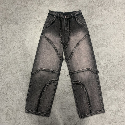 Jeans Vintage Estilo Urbano con Bordes Crudos - Image 17