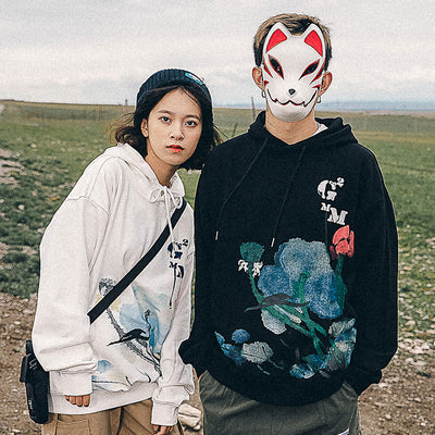 Sudadera con Capucha Estampado Loto Tinta para Niños - Image 16