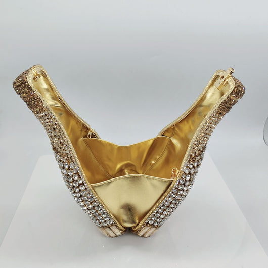 Clutch de Noche Champagne con Cristales Brillantes para Mujer - Image 60