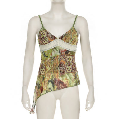 Chaleco Estampado Vintage con Tirantes - Image 8