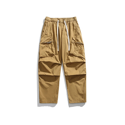 Pantalones Sueltos Retro de Pierna Ancha para Hombre - Image 6