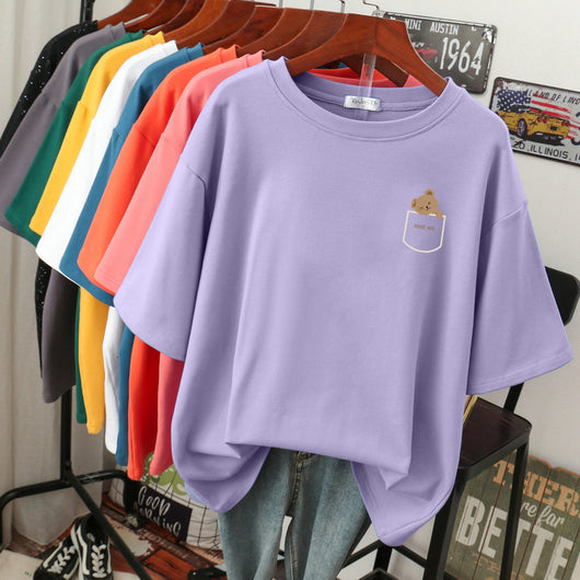 Blusa Cómoda de Algodón Puro para Mujer - Talla Grande - Image 15
