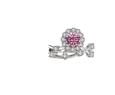Anillo de Moissanita para Mujer en Plata Esterlina y Platino - Image 6