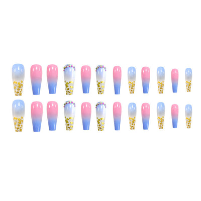 Stickers de Uñas con Diamantes Incrustados y Lámina Dorada - Image 5