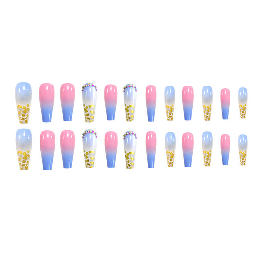 Stickers de Uñas con Diamantes Incrustados y Lámina Dorada - Image 5