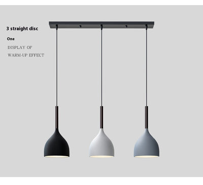 Lámpara Colgante Nórdica de Tres Cabezales Minimalista Moderna - Image 12