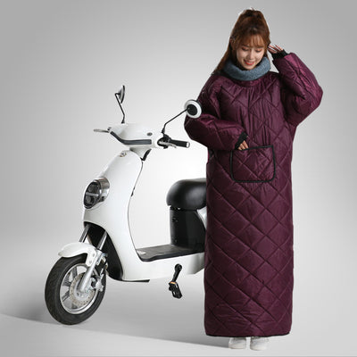 Chaqueta Cortavientos Acolchada Impermeable con Asa de Transporte - Image 7