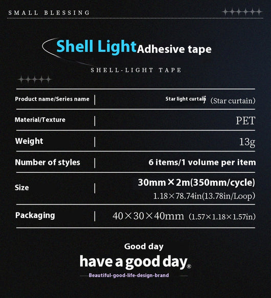 Cinta Decorativa Adhesiva para Diarios y Manualidades - Serie Luz Beautiful Day - Image 13