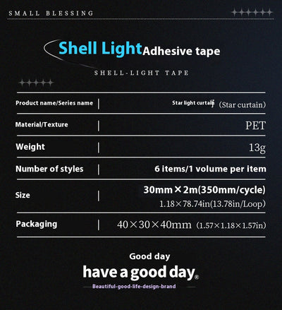 Cinta Decorativa Adhesiva para Diarios y Manualidades - Serie Luz Beautiful Day - Image 13