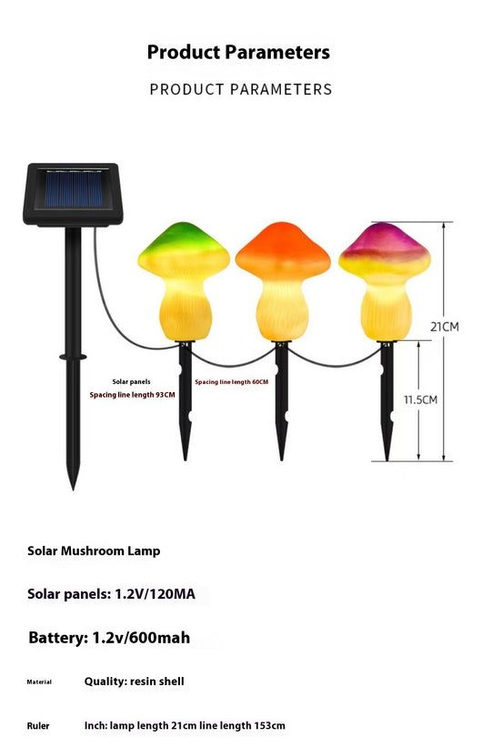 Lámpara Solar Seta para Jardín - Impermeable y Decorativa - Image 13
