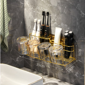 Organizador de Baño con Luz LED - Repisa Múltiple para Cepillo Eléctrico, Enjuague y Accesorios - Image 15