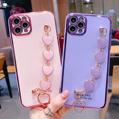 Funda Protectora para Celular con Pulsera de Electrochapado y Silicona - Image 7