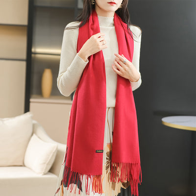 Bufanda Reversible de Cachemira para Mujer - Elegancia Dual - Image 32