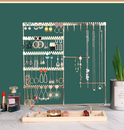 Organizador de Joyas Metálico - Soportes para Aretes, Collares y Anillos - Image 8