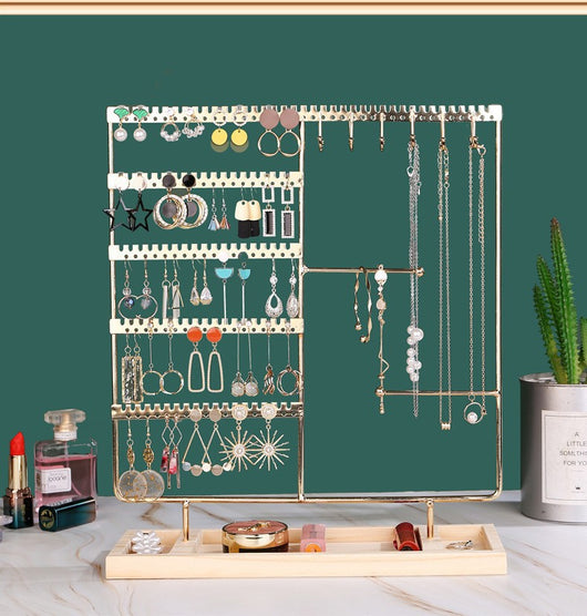 Organizador de Joyas Metálico - Soportes para Aretes, Collares y Anillos - Image 8