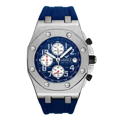 Reloj de Cuarzo Resistente al Agua con Banda de Silicona para Hombre - Image 15