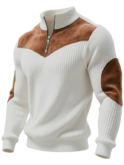 Sudadera Deportiva Hombre con Cierre y Bloques de Color - Image 8