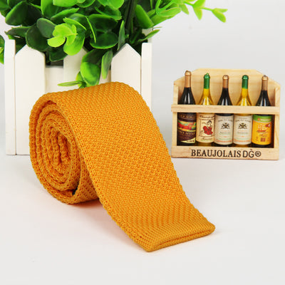 Corbata Tejida Unicolor para Hombre - Image 12