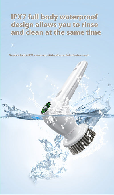 Cepillo Limpiador Eléctrico Multifuncional con Pantalla Digital y 2 Velocidades - Image 23