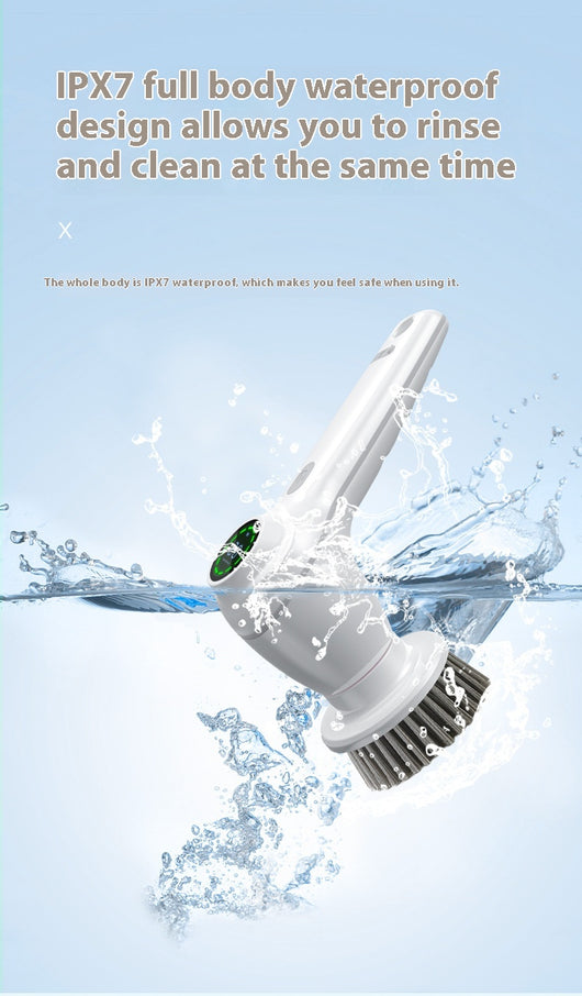 Cepillo Limpiador Eléctrico Multifuncional con Pantalla Digital y 2 Velocidades - Image 23