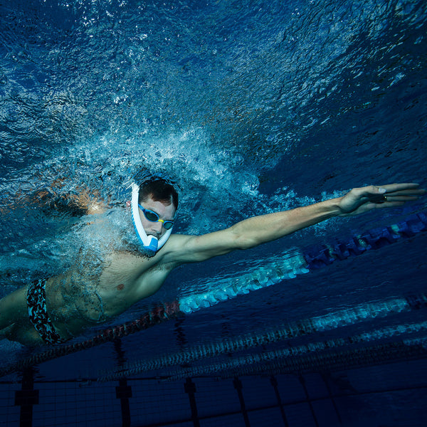 Tubo de Buceo Semiestanco Extendido para Entrenamiento de Triatlón
