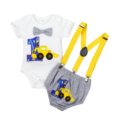 Mono Infantil con Patrón de Tractor para Niño - Image 3