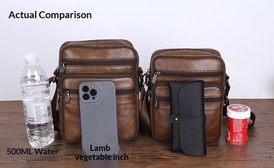 Bolsa de Cuero para Hombre Crossbody Casual y Elegante - Image 18