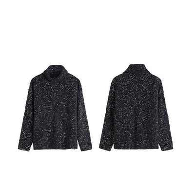 Suéter de Cuello Alto Mohair para Otoño e Invierno - Image 5