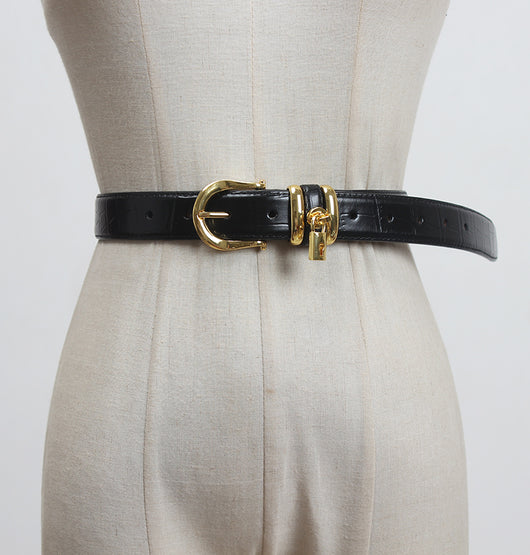 Cinturón de Cuero Genuino para Mujer - Diseño Minimalista y Versátil - Image 17