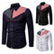 Men's Embroidered Long Sleeve Western Denim Shirt