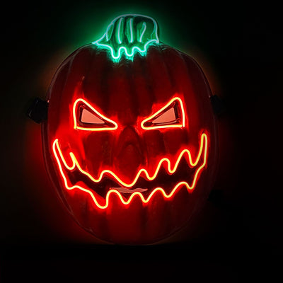 Calabaza Luminosa LED para Fiestas de Halloween - Cabeza de Terror Brillante - Image 13