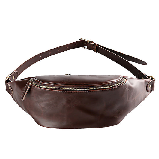 Bolsa Pecho Retro Hombre PU - Estilo Casual Una Correa - Image 4