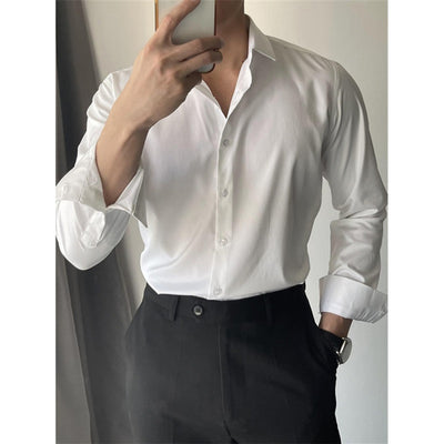 Camisa Casual Slim Fit para Hombre - Primavera y Verano Estilo Coreano - Image 4