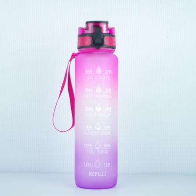 Botella de Agua Transparente 1L Kawaii sin BPA - Infusor de Frutas Reutilizable - Image 9