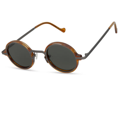 Gafas de Sol Retro Marco Redondo Multicolor Estilo Neutro - Image 11