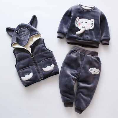 Conjunto Térmico Infantil de 3 Piezas para Niños - Ropa de Invierno Acolchada - Image 6