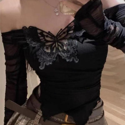 Blusa Femenina con Bordado de Mariposas - Image 5