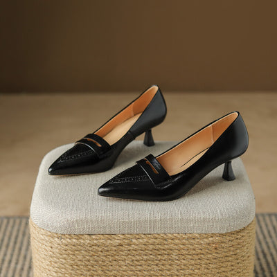 Zapatos de Tacón Medio con Punta Fina y Detalles Calados - Tallas Grandes - Image 25